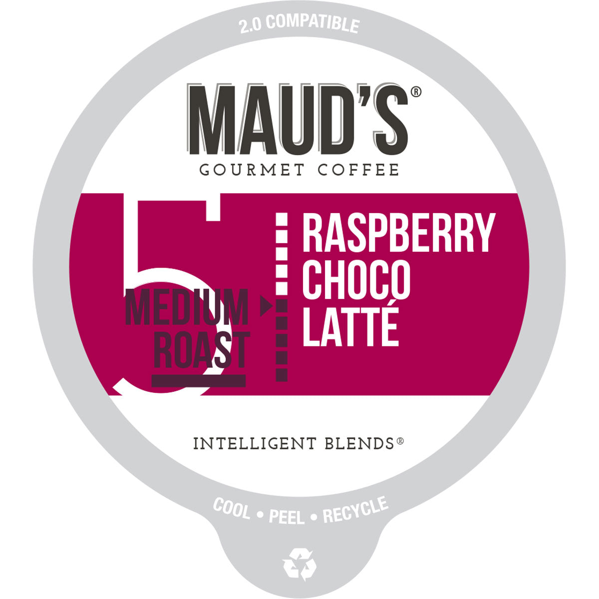 Maud's Raspberry Chocolate Coffee Pods (Raspberry Choco Latte) - 24ct
