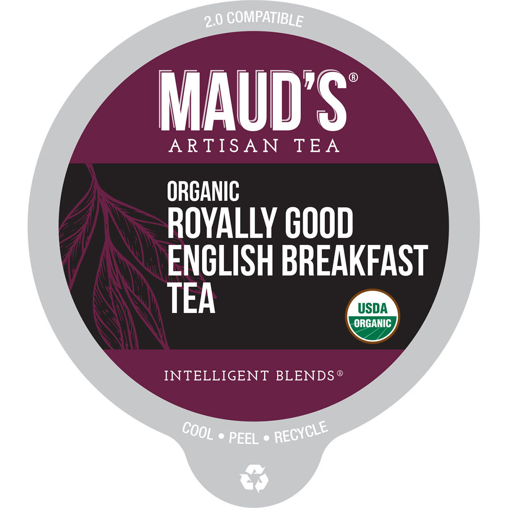 Maud's Organic English Breakfast Tea Pods (Royally Good English Breakfast) - 100ct