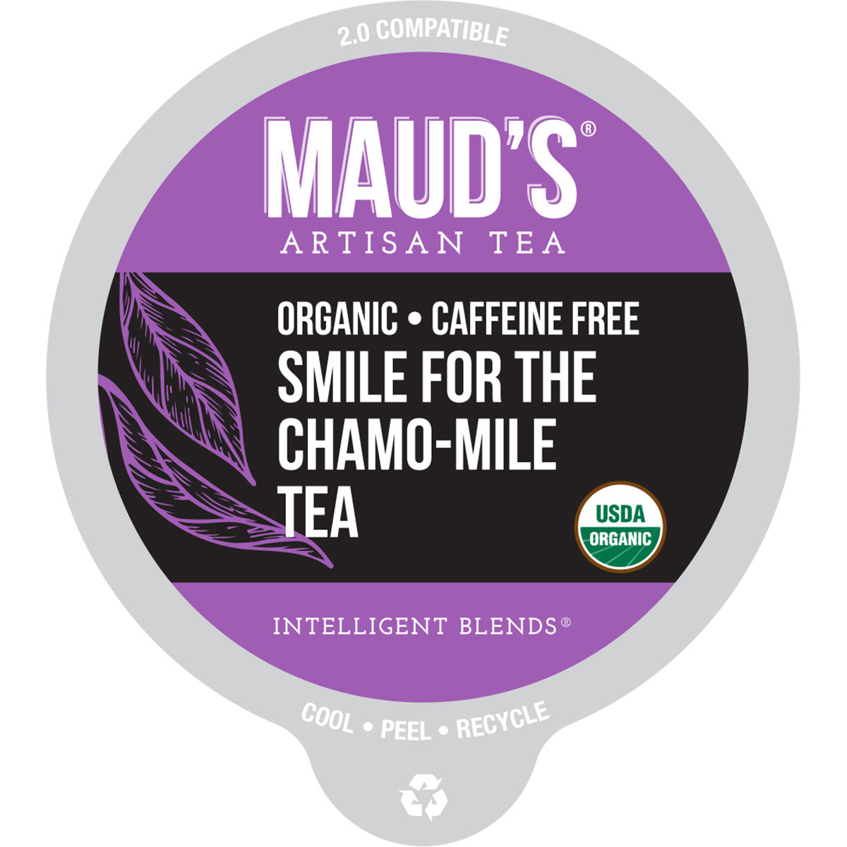 Maud's Organic Chamomile Lavender Tea Pods (Smile for the Chamo-mile) - 24ct