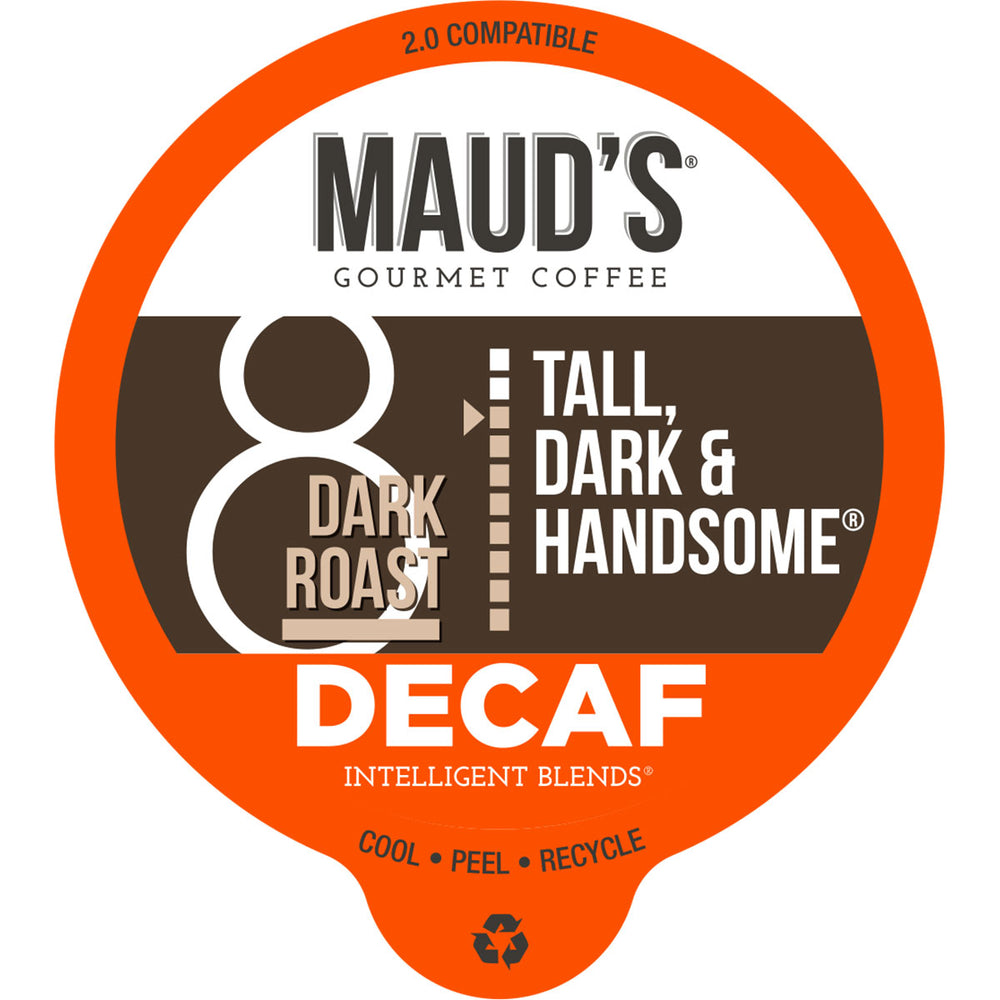 Maud's Decaf Dark Roast Coffee Pods (Decaf Tall Dark & Handsome) - 24ct