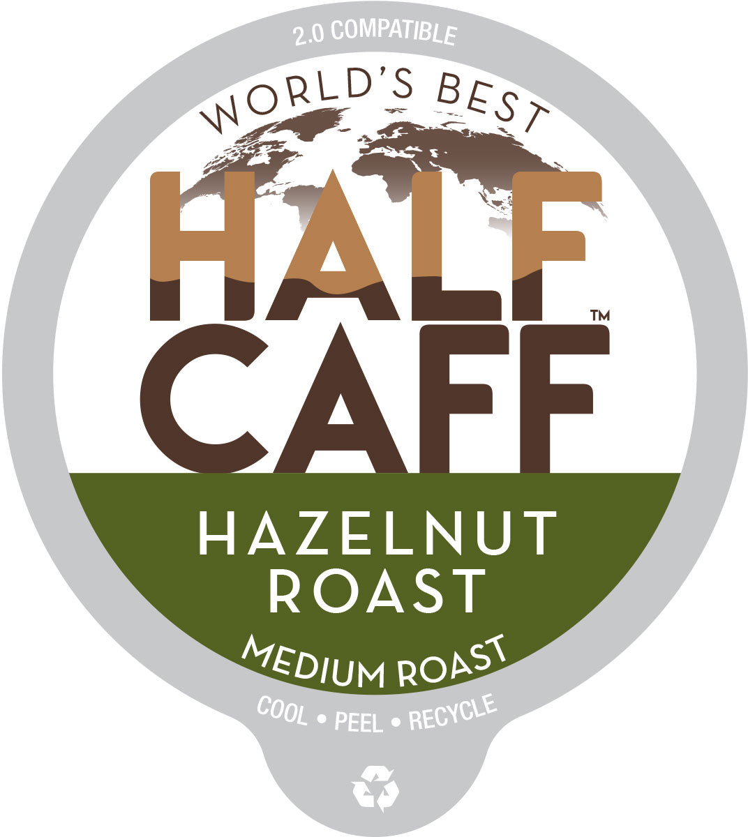 World's Best Half Caff™ Hazelnut Roast Flavored Coffee Pods