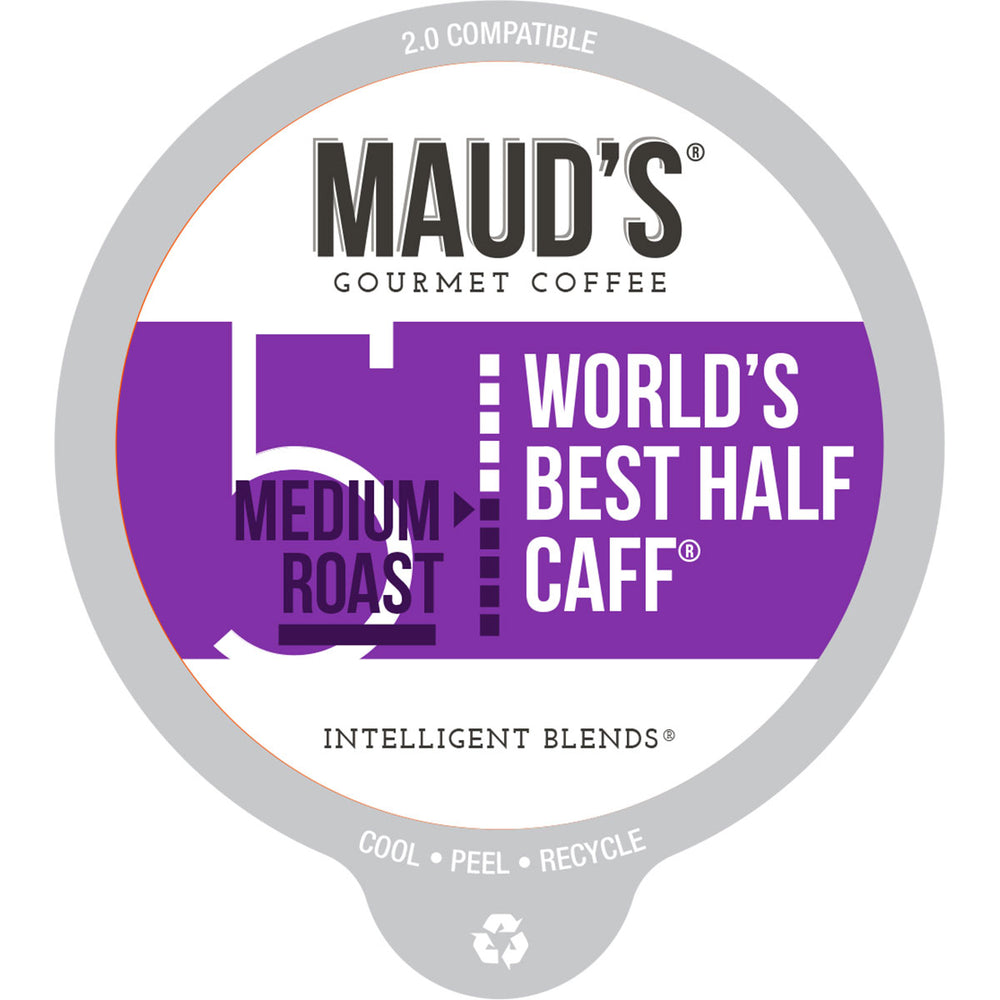 Maud's Half Caff Medium Roast Coffee Pods (World's Best Half Caff)