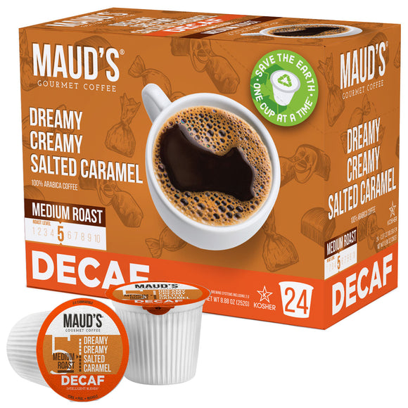 Maud's Decaf Salted Caramel Coffee Pods - 24ct